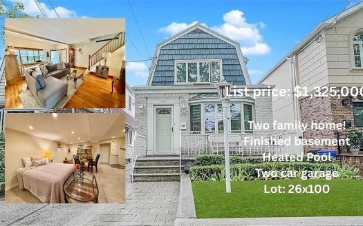Single Family House For Sale in Brooklyn New York 3 Beds 2 Baths