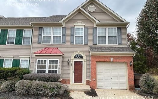3-Bedroom Townhouse  for Rent in Antioch, TN 37013 – $1695/mo | 3 Baths | Updated 2025
