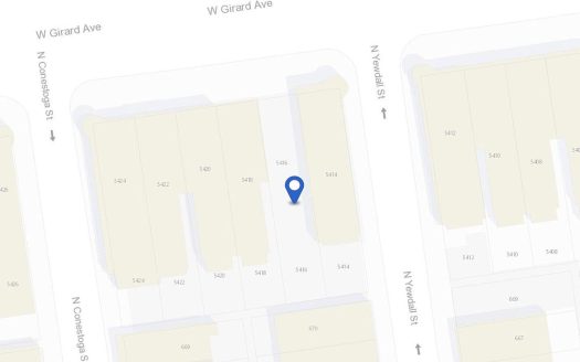 Lot for Sale in Philadelphia, PA 19131 – 1 Bedroom, 1 Bath – $85000