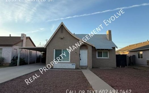 2-Bedroom Single Family Home for Rent in Phoenix, AZ 85006 – $1445/mo | 1 Baths | Updated 2025