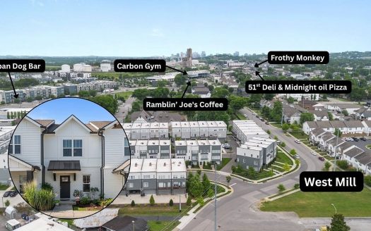 Townhouse for Sale in Nashville, TN 37209 – 2 Bedrooms, 3 Baths – $450000