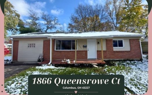 4-Bedroom Single Family Home for Rent in Columbus, OH 43227 – $1715/mo | 1 Baths | Updated 2025