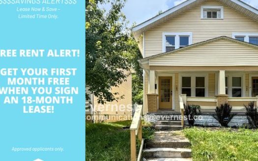 3-Bedroom Townhouse for Rent in Columbus, OH 43205 – $1125/mo | 1 Baths | Updated 2025