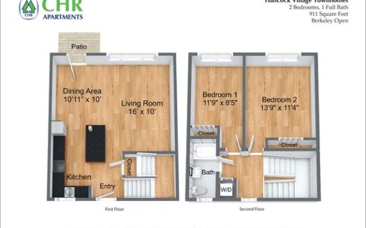 Chestnut Hill 2-Bedroom Townhouse for Rent, 1 Bath
